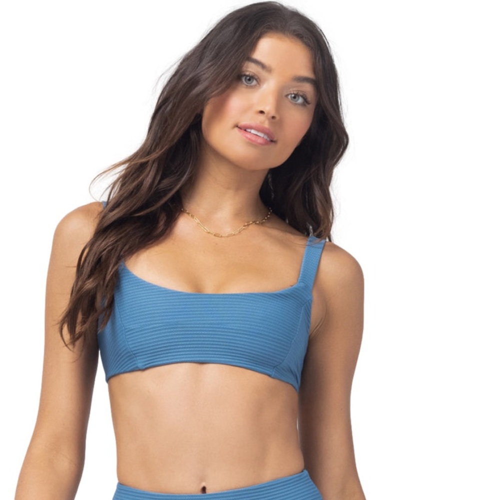 L*Space Eco Chic Repreve Jess Bikini Top in Ocean Blue